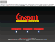 Tablet Screenshot of cinepark.it